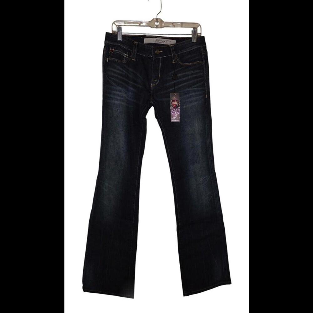 Ed Hardy Jeans Women Sz 29 NWT Christian Audigier White Label Y2K (MSRP $250+)